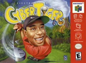 CyberTiger N64 box art