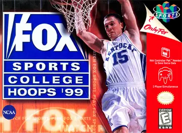 Fox Sports College Hoops '99 N64 box art