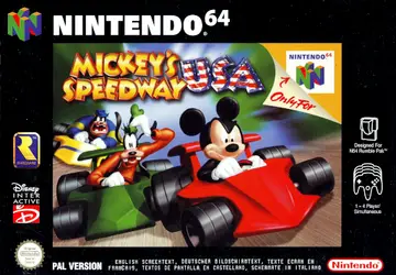 Mickey's Speedway USA box art