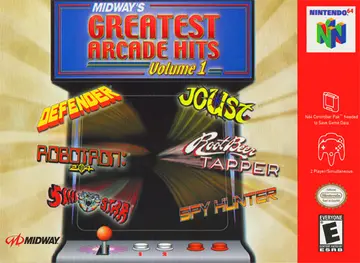 Midway's Greatest Arcade Hits: Volume 1 N64 box art