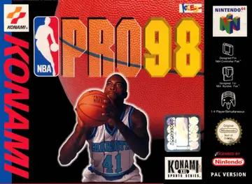 NBA Pro 98 N64 box art