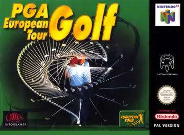 PGA European Tour Golf N64 box art