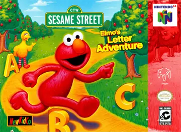 Sesame Street: Elmo's Letter Adventure N64 box art