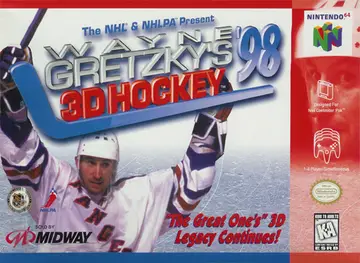 Wayne Gretzky's 3D Hockey '98 N64 box art