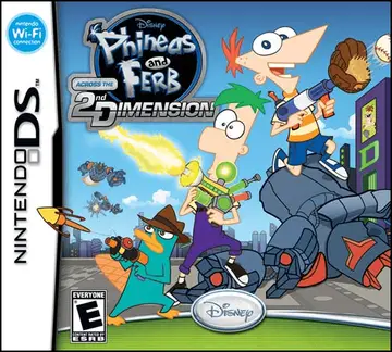 Phineas and Ferb: Across the 2nd Dimension DS box art