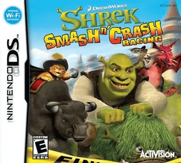 Shrek Smash n' Crash Racing DS box art