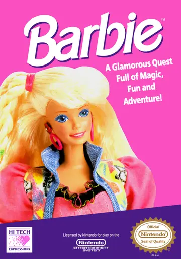 Barbie NES box art