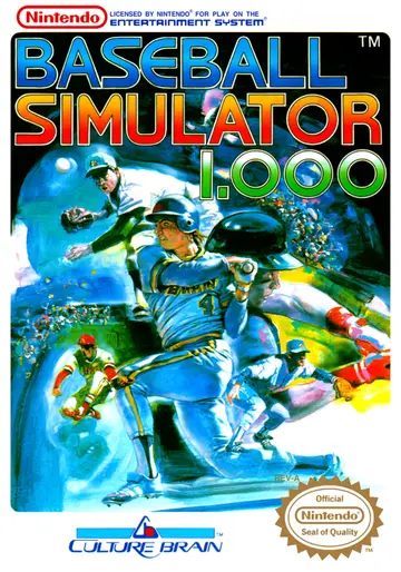 Baseball Simulator 1.000 NES box art