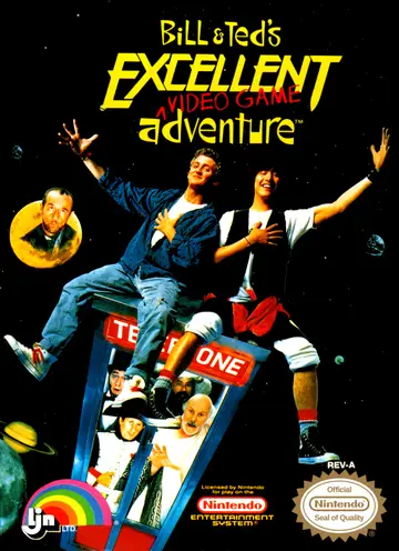 Bill & Ted's Excellent Video Game Adventure NES box art