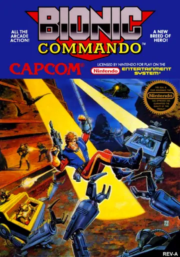 Bionic Commando NES box art