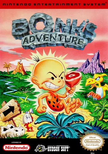 Bonk's Adventure NES box art
