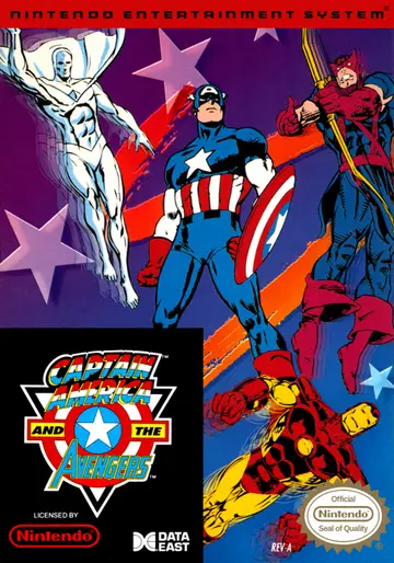 Captain America and The Avengers NES box art