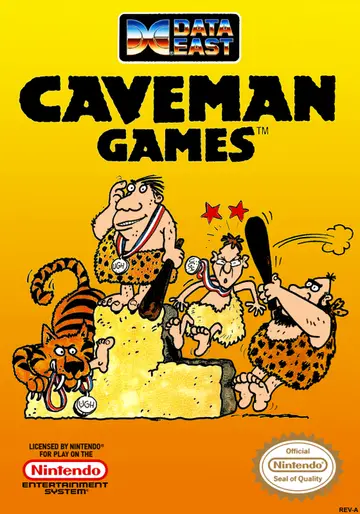 Caveman Ughlympics NES box art
