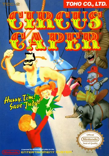 Circus Caper NES box art