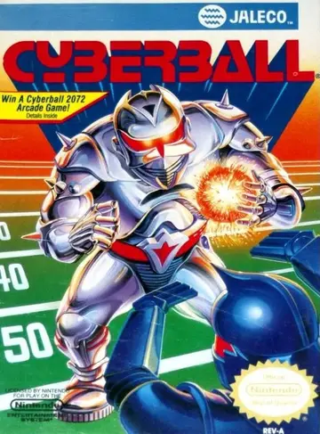 Cyberball NES box art