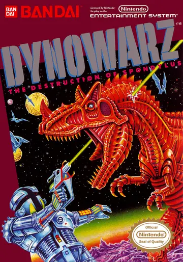 Dynowarz: The Destruction of Spondylus NES box art
