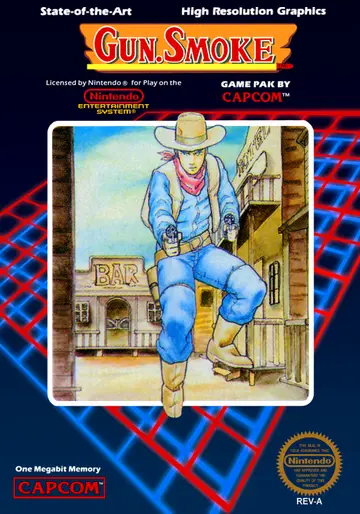 Gun.Smoke NES box art