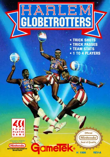 Harlem Globetrotters NES box art