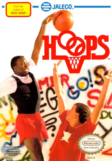 Hoops NES box art