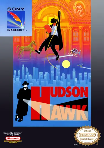 Hudson Hawk NES box art