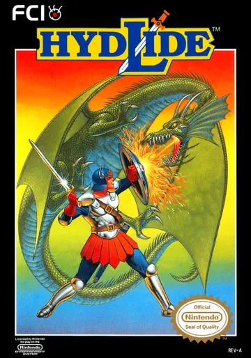 Hydlide NES box art