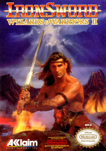 Ironsword: Wizards & Warriors II NES box art