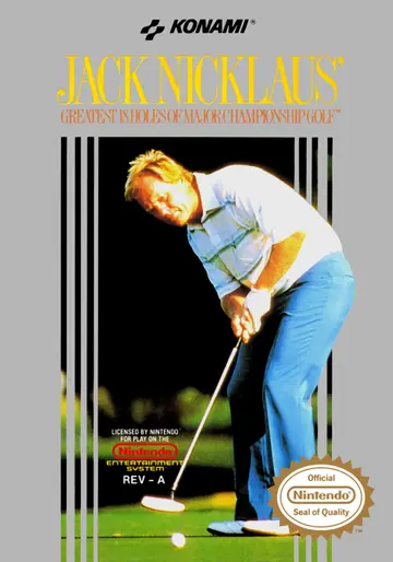 Jack Nicklaus' Greatest 18 Holes of Major Championship Golf NES box art