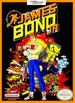 James Bond Jr. NES box art