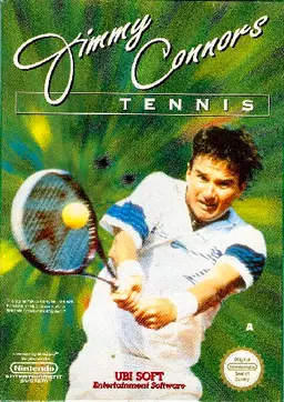 Jimmy Connors Tennis NES box art