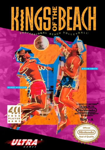 Kings of the Beach: Professional Beach Volleyball NES box art
