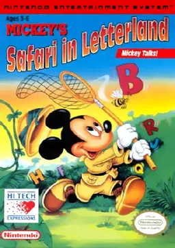 Mickey's Safari in Letterland box art