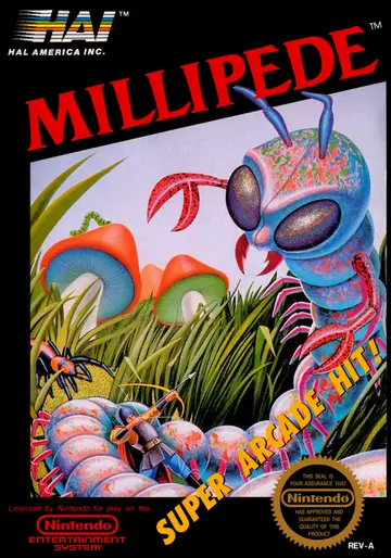 Millipede NES box art