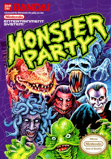 Monster Party NES box art