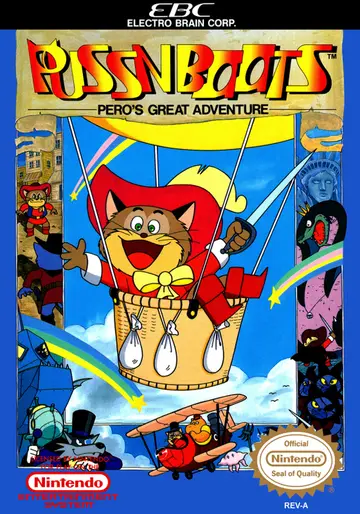 Nagagutsu o Haita Neko: Sekai Isshū 80 Nichi Dai Bōken NES box art