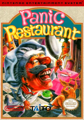 Panic Restaurant NES box art
