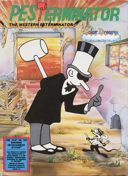 Pesterminator: The Western Exterminator NES box art