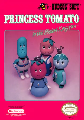 Princess Tomato in the Salad Kingdom NES box art