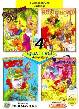 Quattro Adventure NES box art