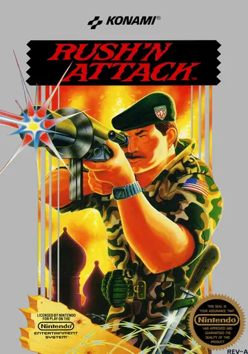 Rush'n Attack NES box art