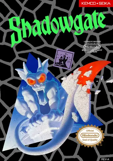 Shadowgate NES box art