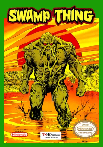 Swamp Thing NES box art
