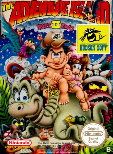 The Adventure Island Part II NES box art