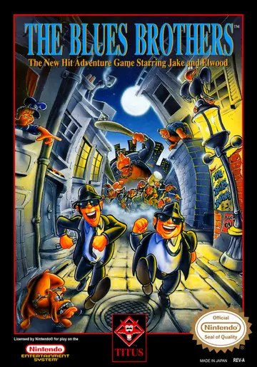 The Blues Brothers NES box art