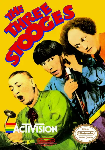 The Three Stooges NES box art