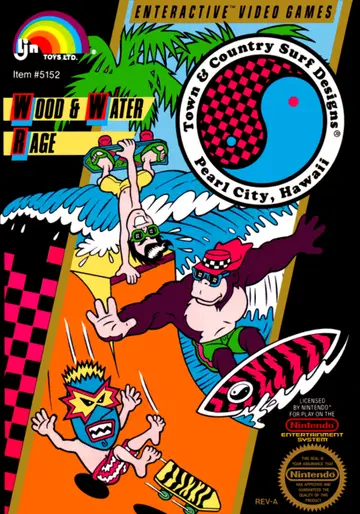 Town & Country Surf Designs: Wood & Water Rage NES box art