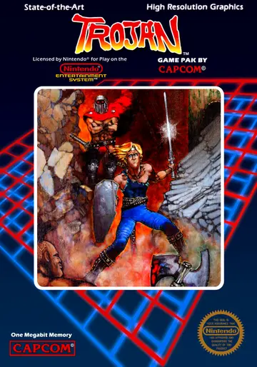 Trojan NES box art