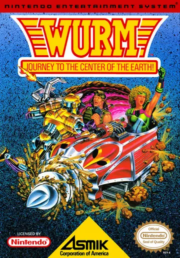 Wurm: Journey to the Center of the Earth NES box art
