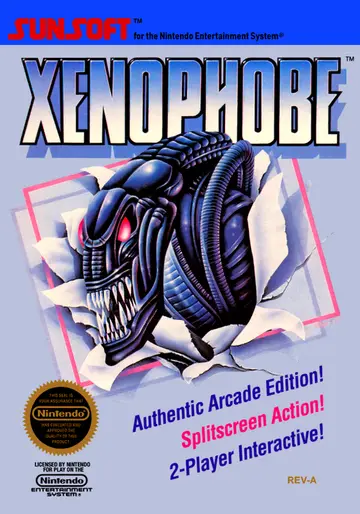 Xenophobe NES box art