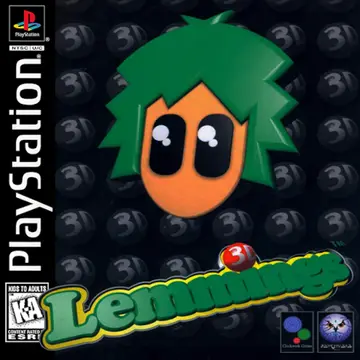 3D Lemmings PS1 box art