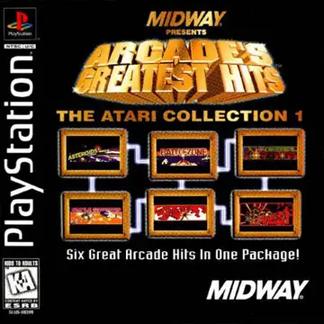 Arcade's Greatest Hits: The Atari Collection 1 PS1 box art